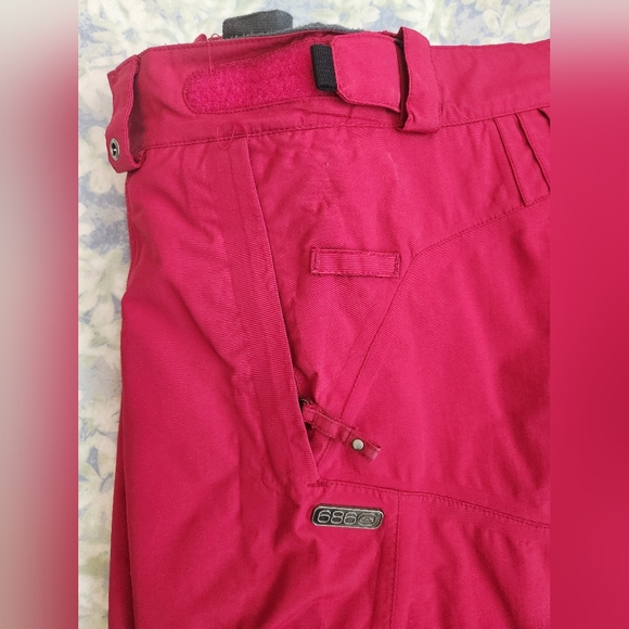 686 Women's Smarty Snowboard Pants 3-in-1 Medium Red - Picture 14 of 14